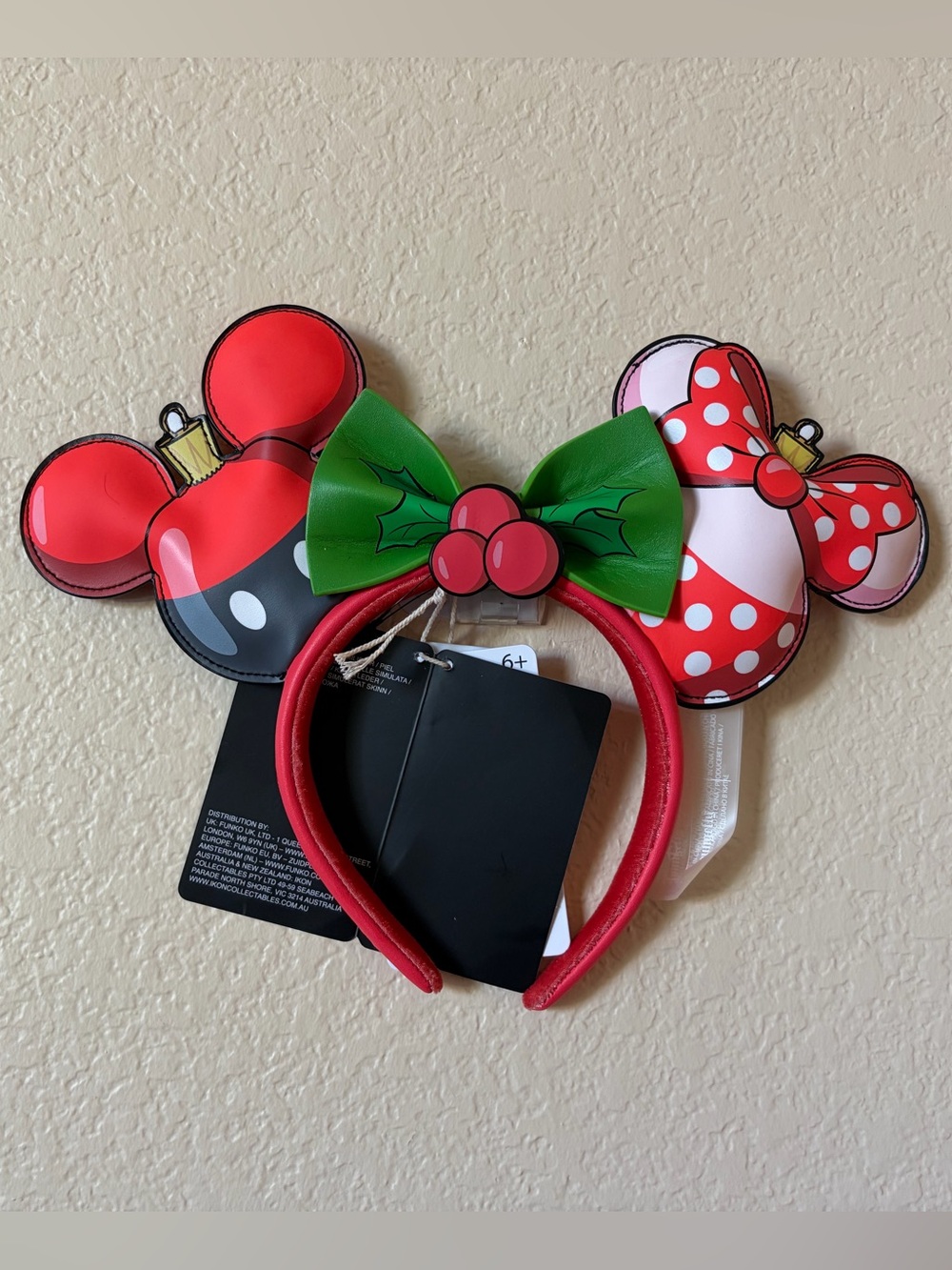 🎄Loungefly Disney Mickey Minnie Ornament Headband